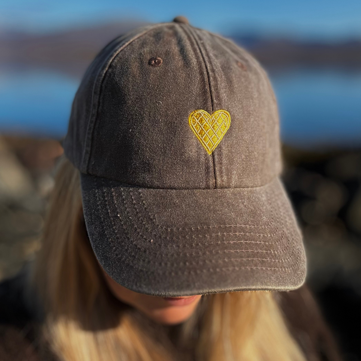 Caps Vaffelhjerte Brun