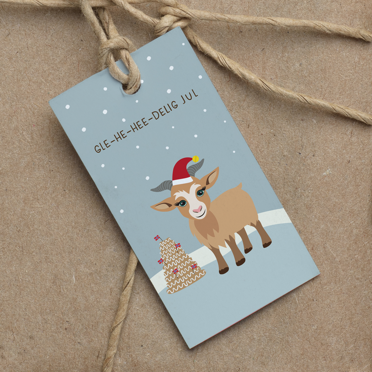 Gavelapp Gle-heedelig jul