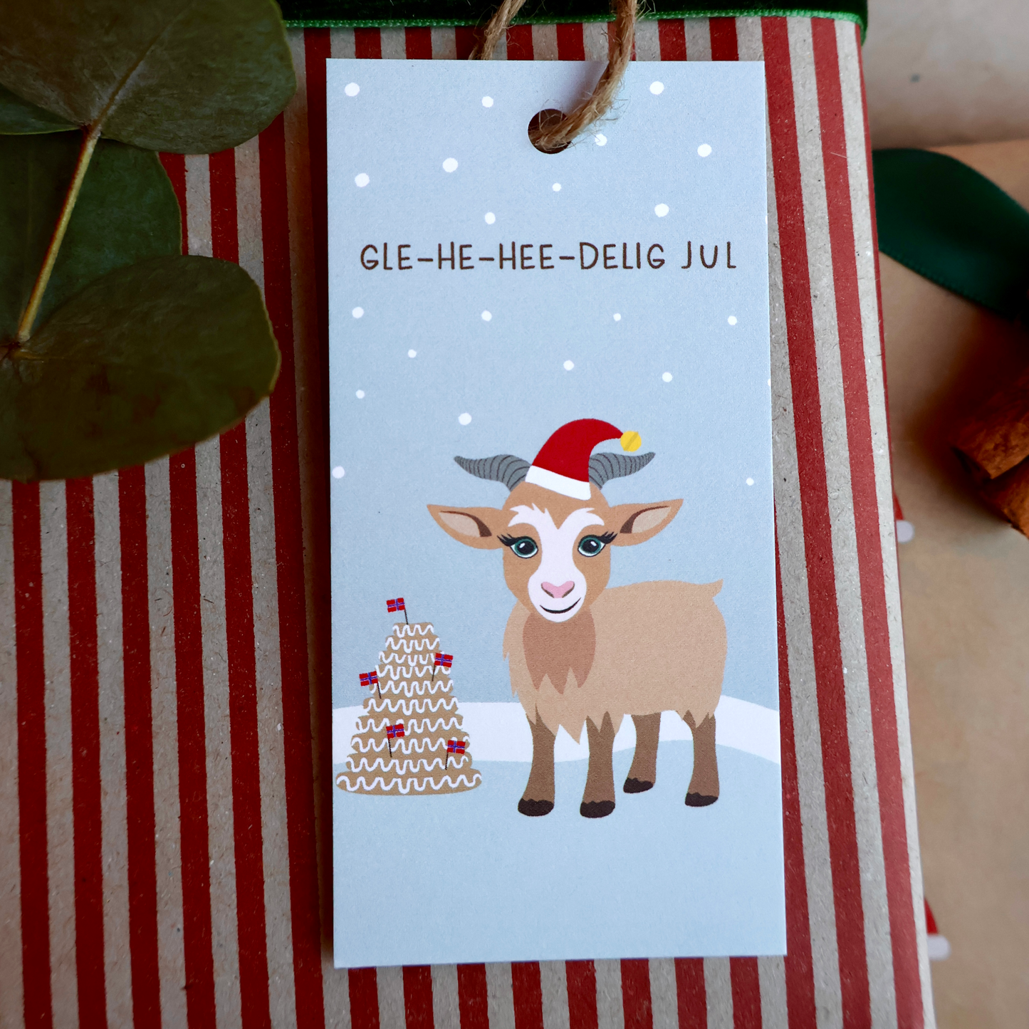 Gavelapp Gle-heedelig jul
