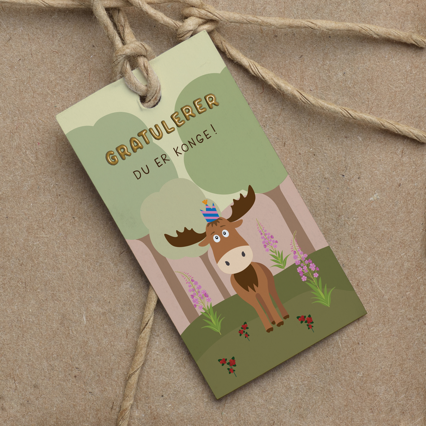 Gavelapp Gratulerer, du er konge!