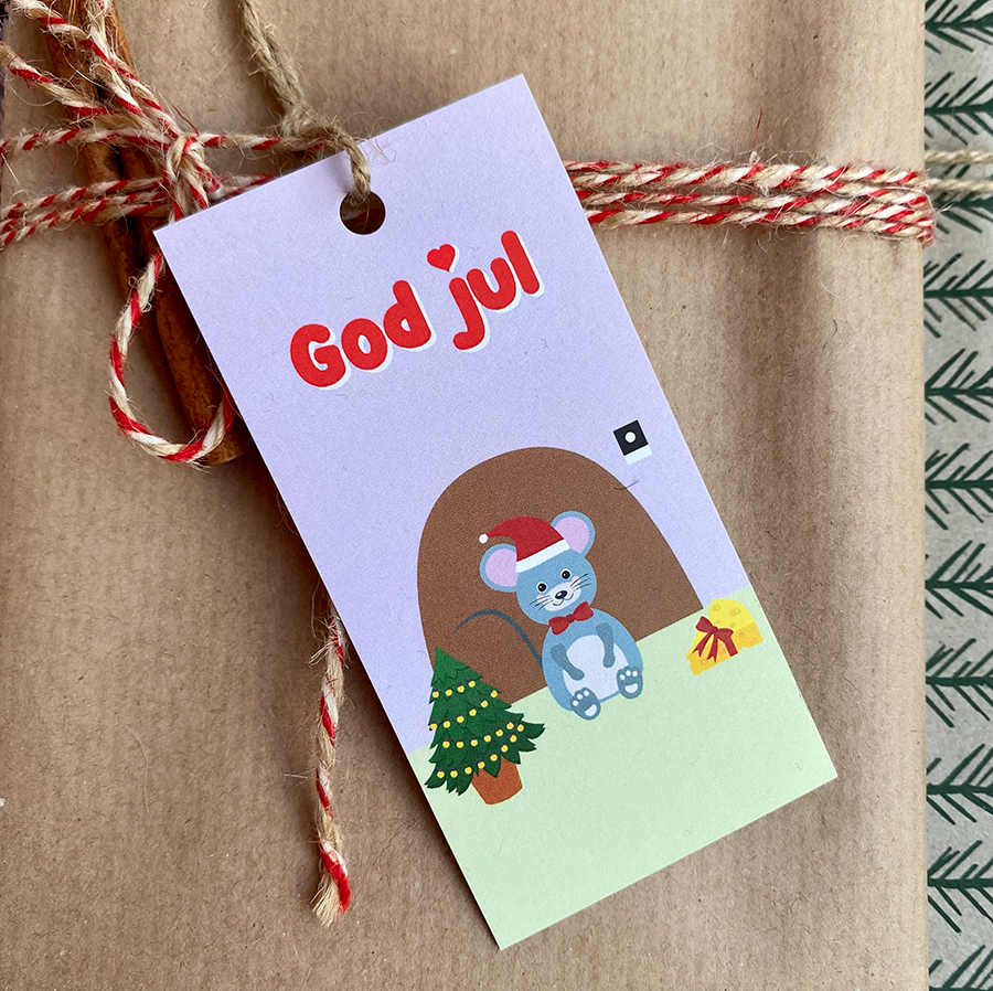 Gavelapp Jul i musehuset