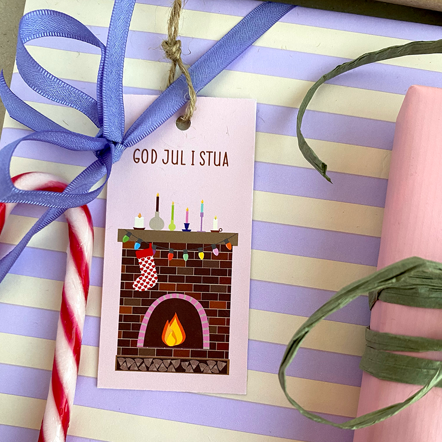 Gavelapp God jul i stua