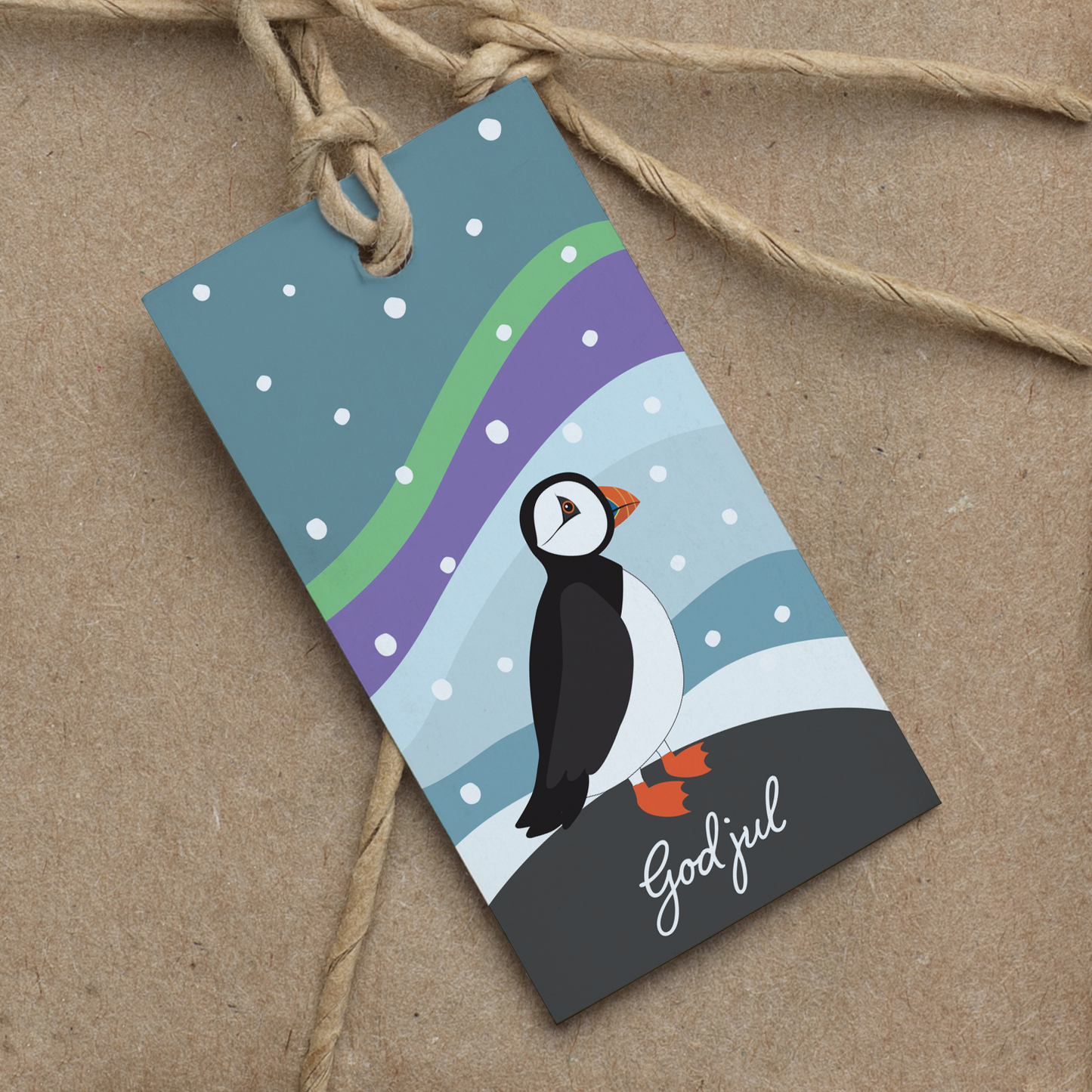 Pakke med gavelapper JUL: Klassisk