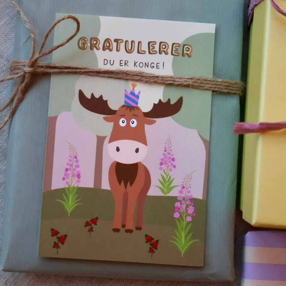 Kort Gratulerer Du er Konge!