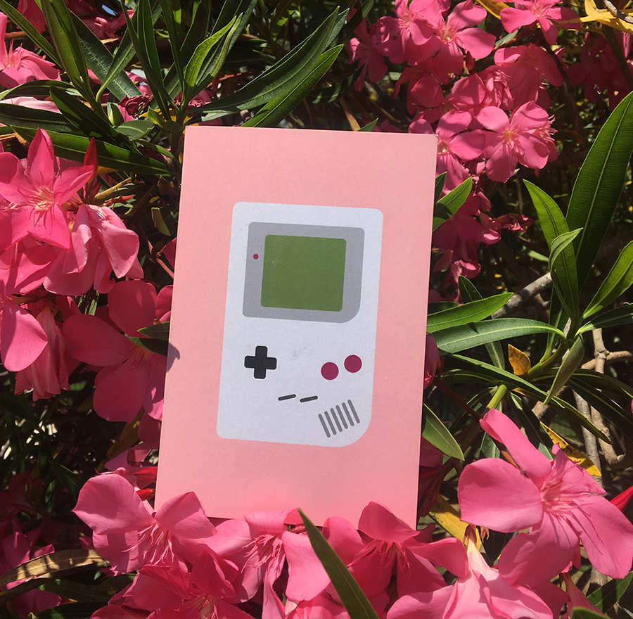 Kort GAME BOY rosa
