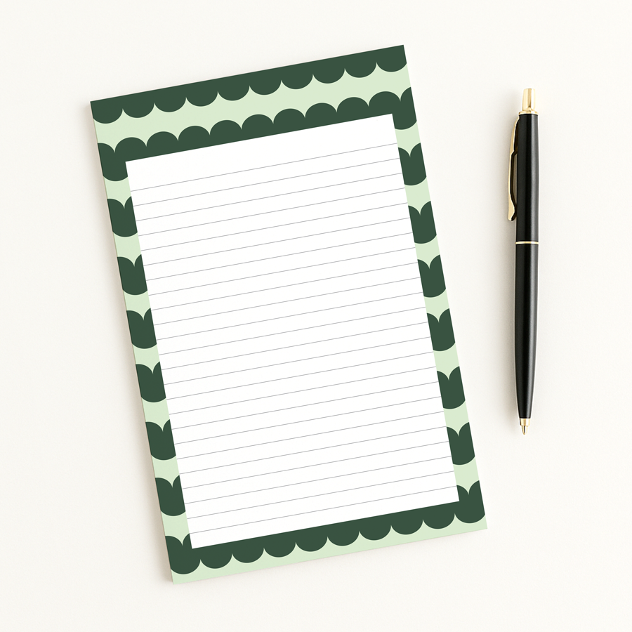 Notatblokk Skrue Grønn