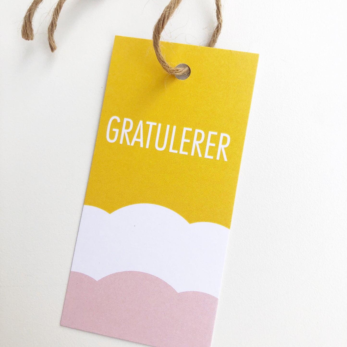 Gavelapp Gratulerer rosa