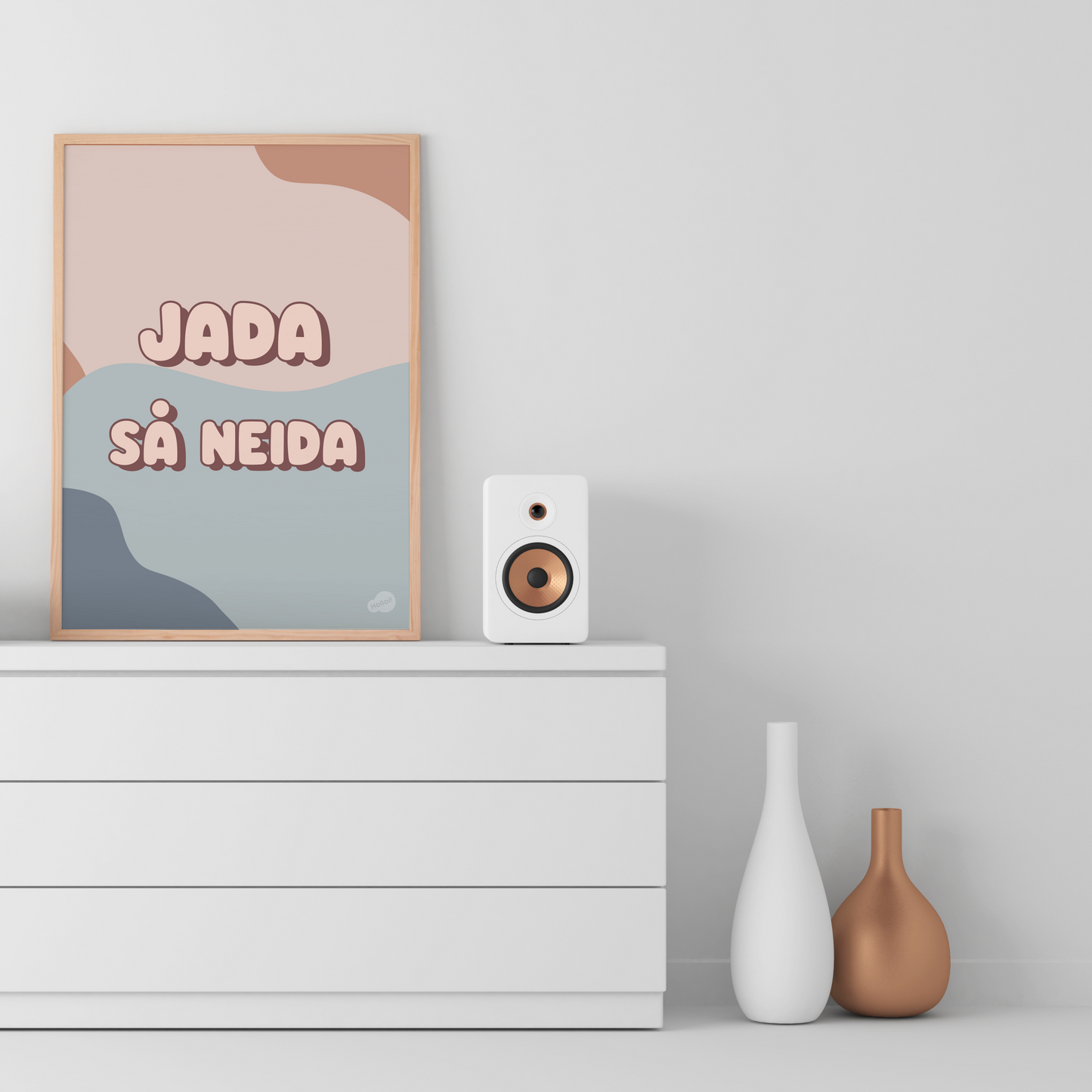 Plakat Jada så neida blå