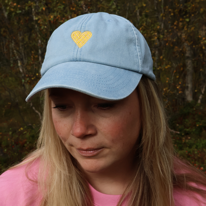 Caps Vaffelhjerte Lys blå