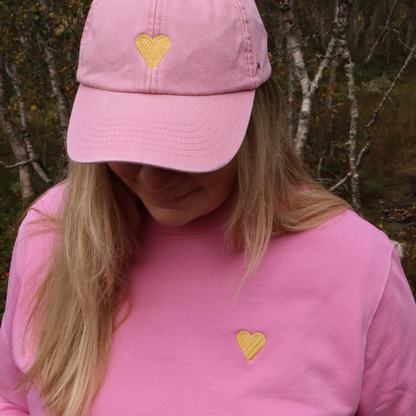 Caps Vaffelhjerte Rosa