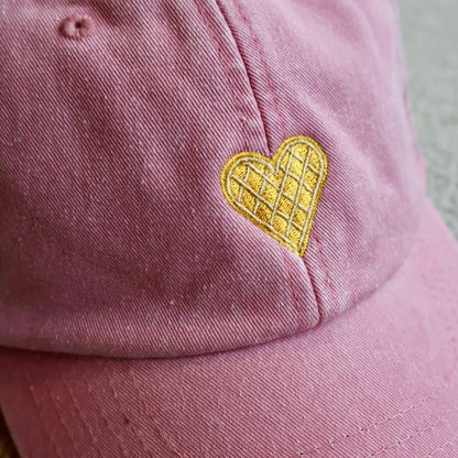 Caps Vaffelhjerte Rosa