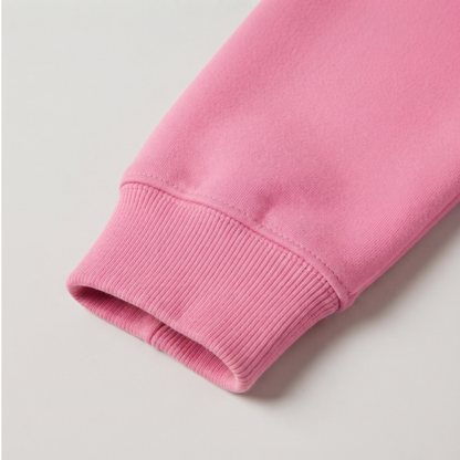Genser Vaffelhjerte Rosa