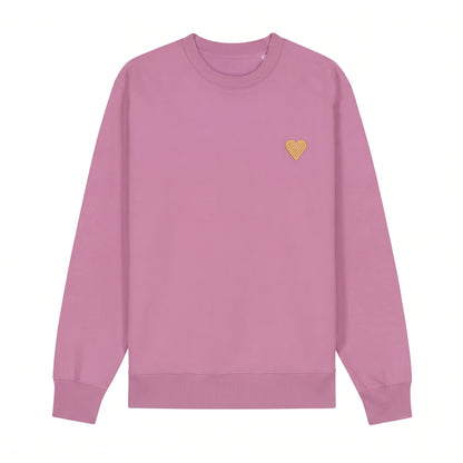 Genser Vaffelhjerte Rosa