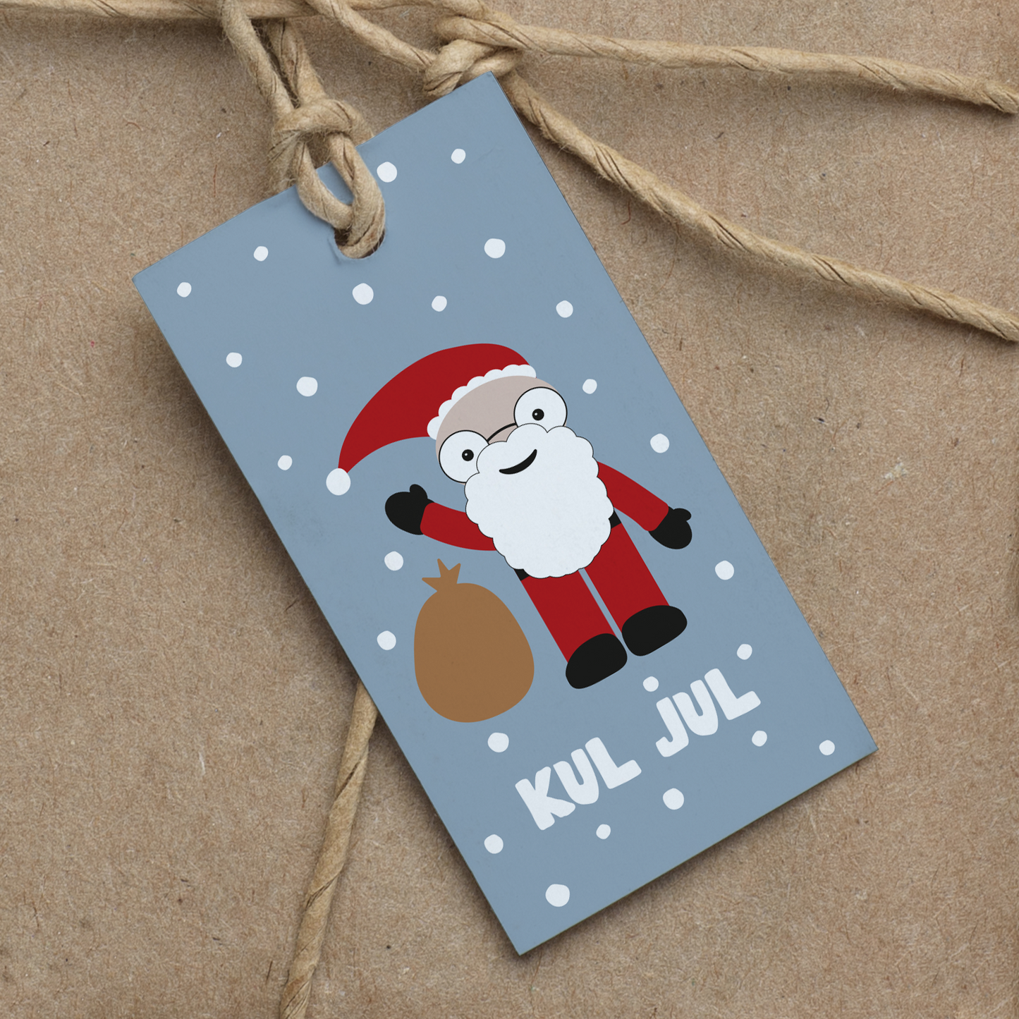 Pakke med 9 gavelapper JUL: Kul Jul