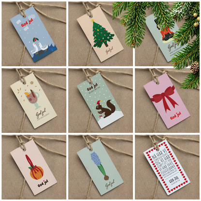 Pakke med gavelapper JUL: En god miks!