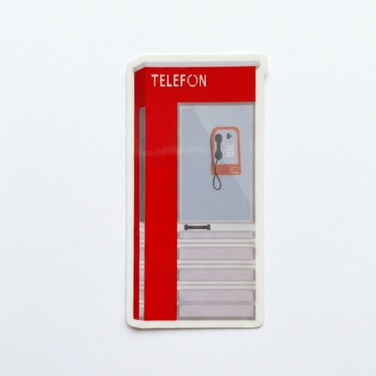 Klistremerke Telefonkiosk