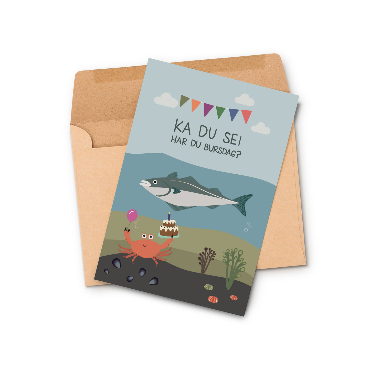 Kortpakke med 10 kort: Fesk og potedes