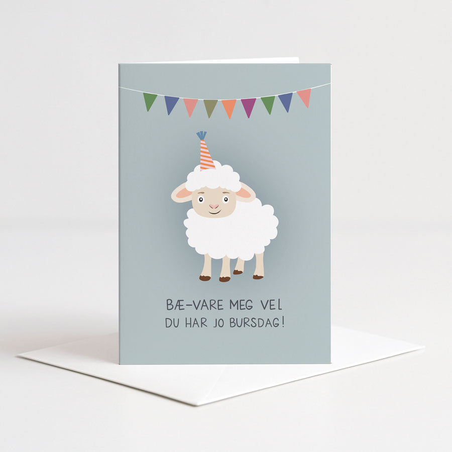 Kort Bæ-vare meg vel, du har jo bursdag!