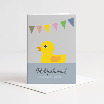 Kort Kvakkulerer med dåpsdagen