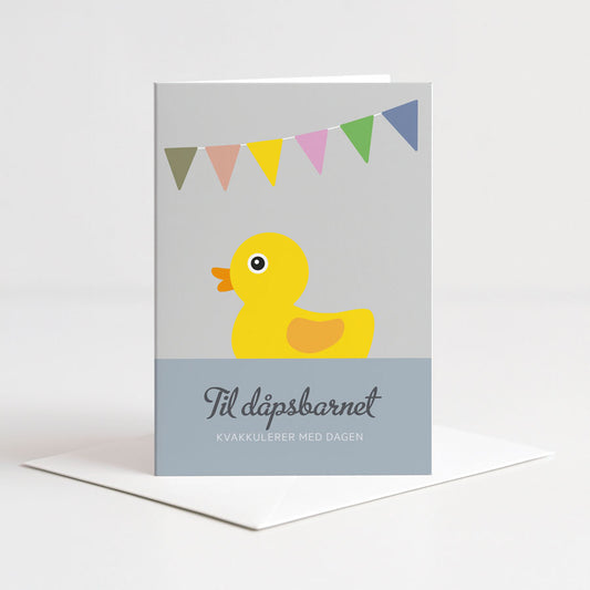 Kort Kvakkulerer med dåpsdagen