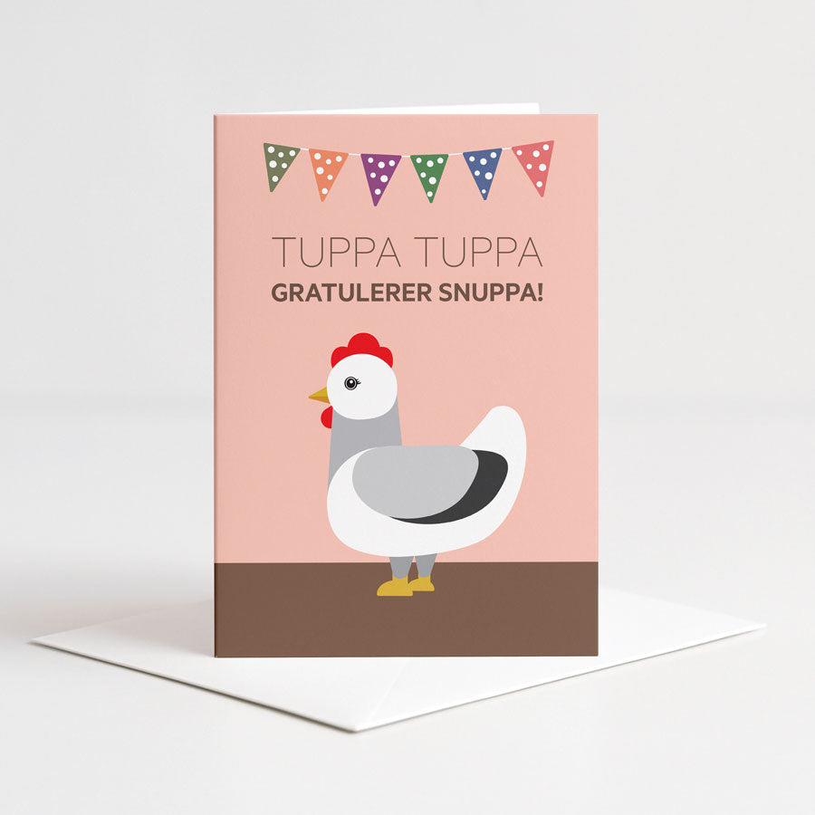 Kortpakke med 10 kort: Bursdag!
