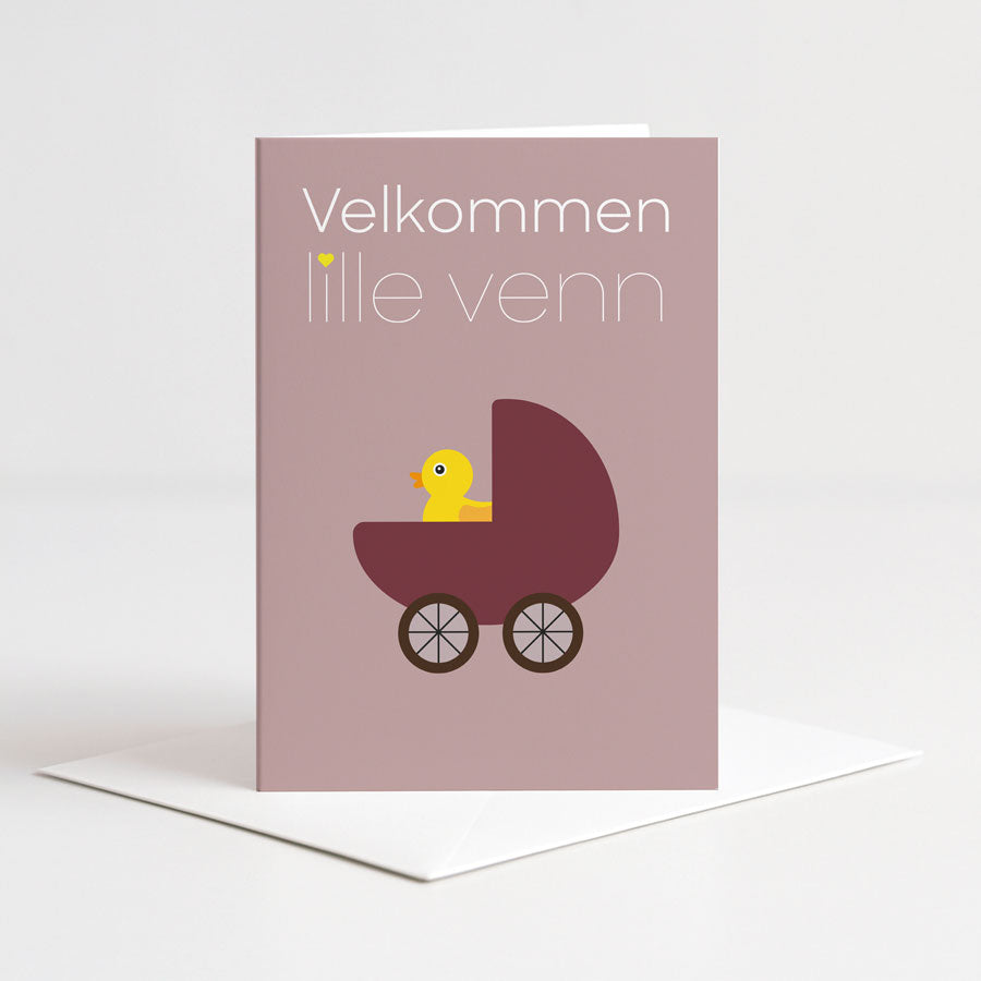 Kort Velkommen lille venn