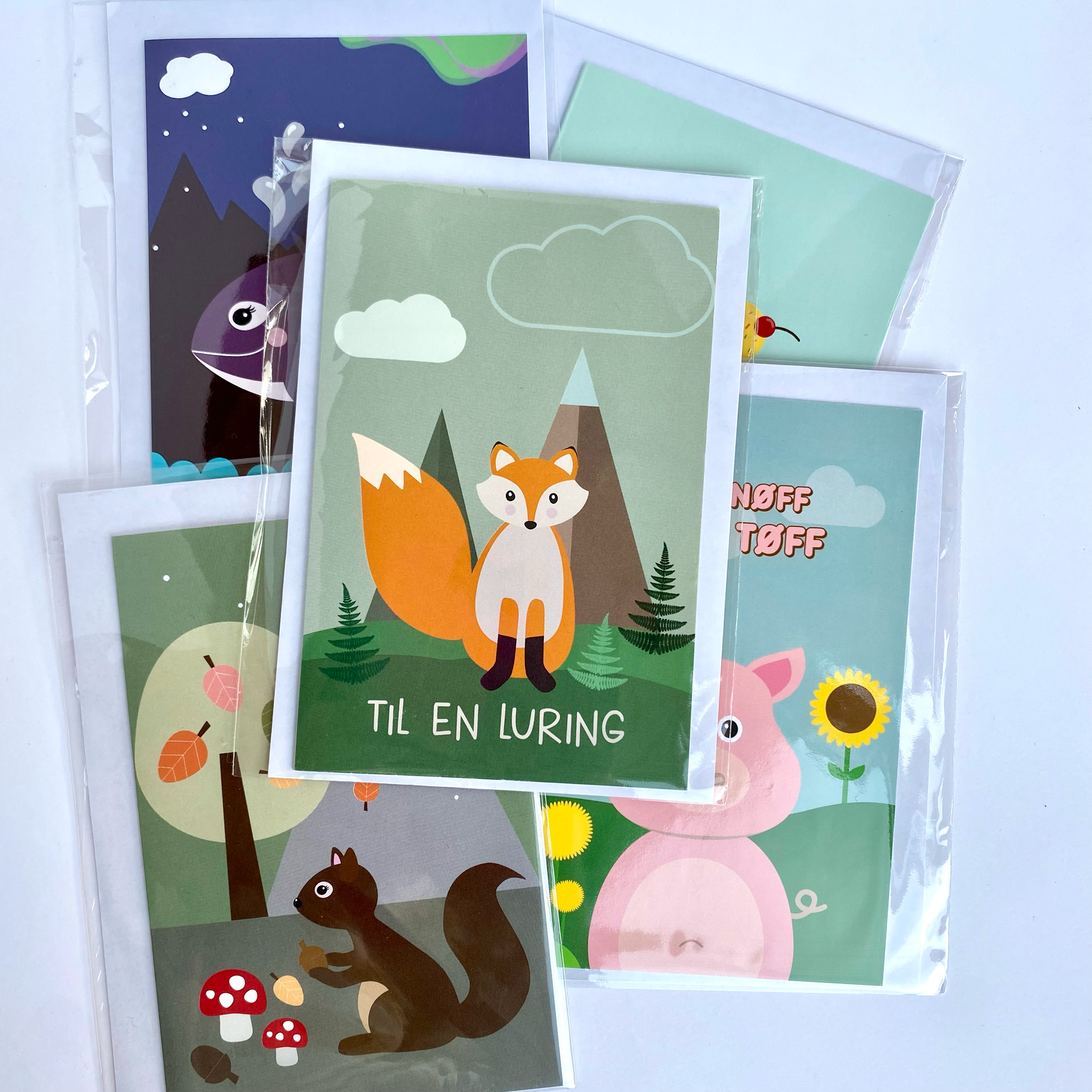 Kortpakke med 5 kort: Barn