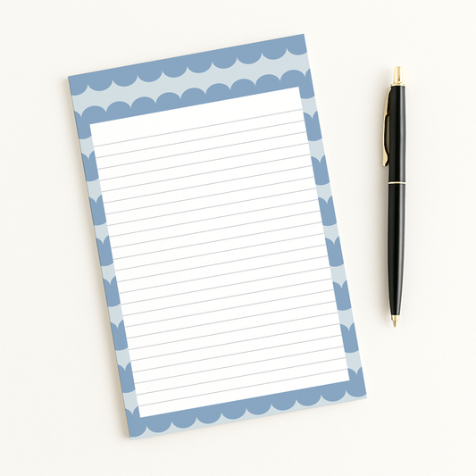 Notatblokk Skrue Blå