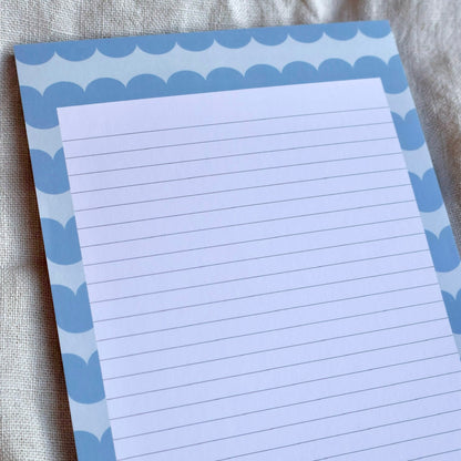 Notatblokk Skrue Blå