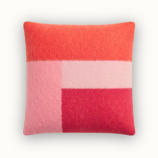 Putetrekk BRIKKER - Rød Rosa
