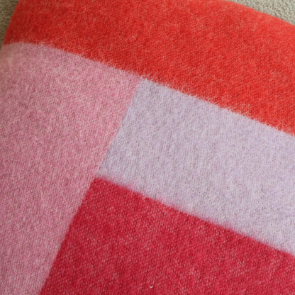 Putetrekk BRIKKER - Rød Rosa