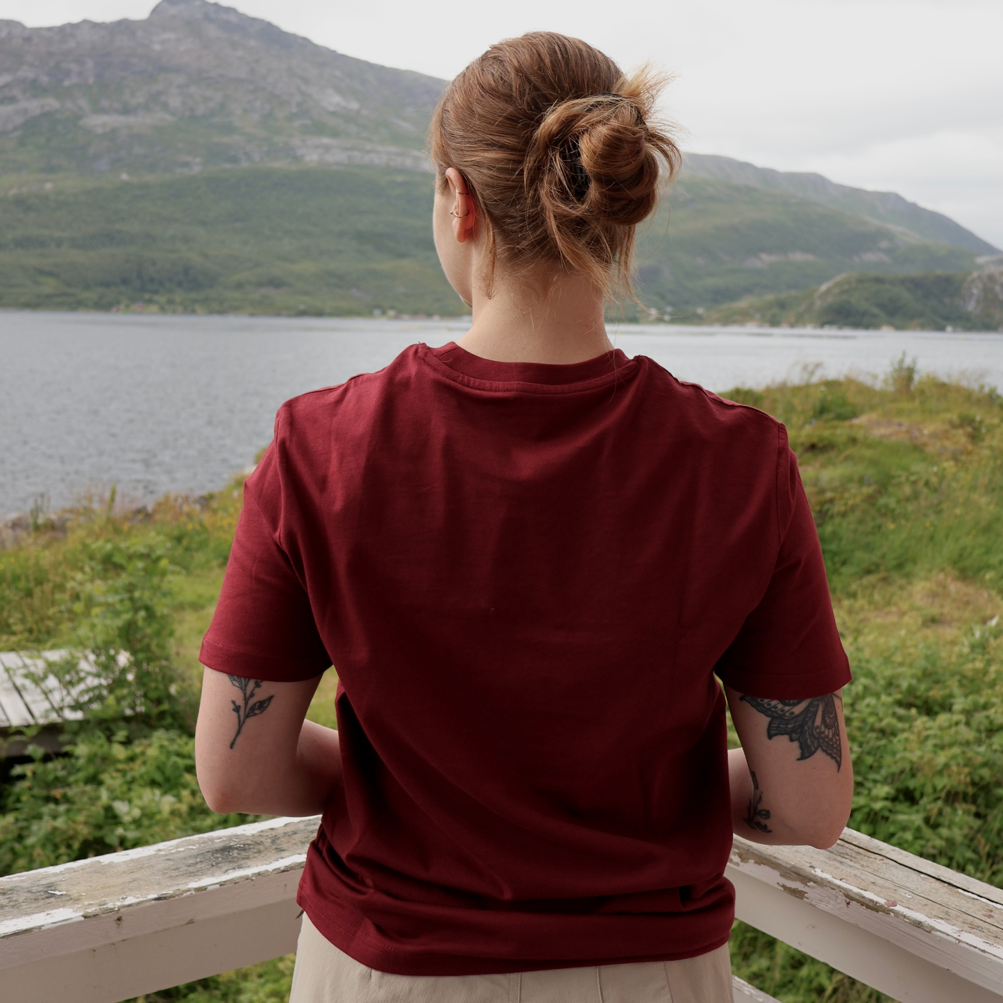 T-skjorte Geitrams Burgunder