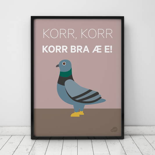 Plakat KORR bra æ e!