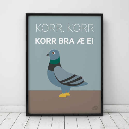 Plakat KORR bra æ e!