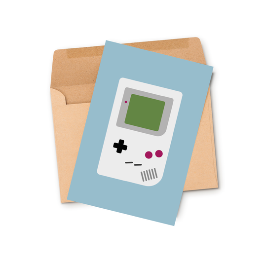 Kort GAME BOY blå