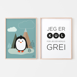 Poster-sett VINTERLAND og KUL OG GREI