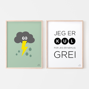 Poster-sett KUL OG GREI og TORDENSKY